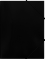 Папка Джобмакс А4 чорна пластик на гумках BM.3911-01 Буромакс