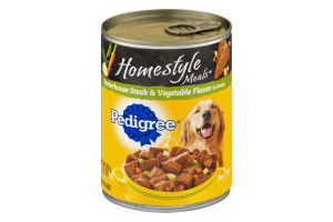 Pedigree Food For Dogs Homestyle Meals Porterhouse Steak & Vegetable Flavor In Gravy