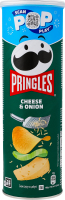 Чипсы картофельные со вкусом сыра и лука Pringles тубус 165г