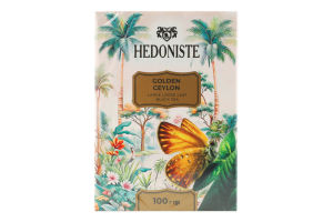 Чай черный байховый крупнолистовой Золотой Цейлон Hedoniste к/у 100г