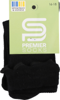 Носки детские высокие рубчик с рюшем Premier Socks 16-18 черный