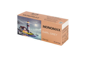 Чай черный цейлонский байховый мелкий с бергамотом Earl Grey Monomax к/у 25х2г