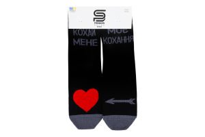 Шкарпетки жін Premier socks Кохай мене чорн р23-25