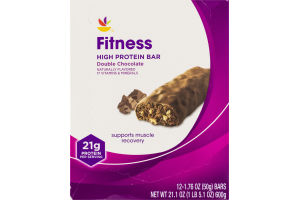 Ahold Fitness High Protein Bar Double Chocolate - 12 CT