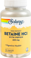 Добавка диетическая капсулы растительные 650мг Betaine HCl Solaray 100шт