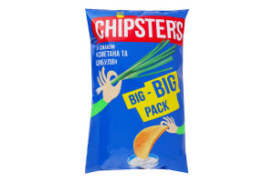 Чипсы картофельные Сметана и лук Chipster's м/у 160г