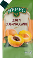 Джем с абрикосами нестерилизованный Верес д/п 140г