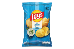 Чипсы картофельные Сметана и зелень Lay's м/у 120г