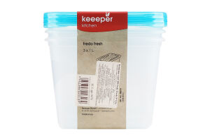 Н-р емкостей д/СВЧ Keeeper Fredo Fresh прям 3*1л