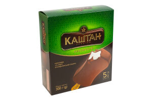 Морозиво 12% пломбір в кондитерській глазурі Класичний Каштан к/у 5х60г