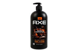 Гель для душу та шампунь 3в1 Dark temptation Axe 900мл