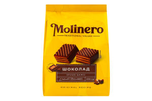 Вафлі з смаком шоколаду 200г Molinero