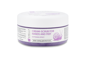 Крем-скраб д/рук та ніг Зволожуючий ефект з алантоїном екстрактом равлика та олією каріте 350г Шелі