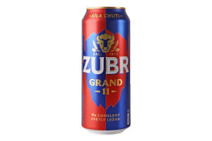 Пиво 0.5л 4.8% светлое фильтрованное пастеризованное Grand 11 Zubr ж/б