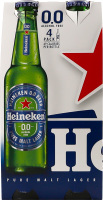 Пиво спеціальне 4х330мл 0% безалкогольне світле фільтроване пастеризоване Heineken пл