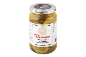 Оливки зелені з кісточками Гордаль Torremar с/б 350г
