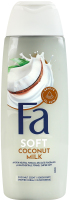Крем-гель для душу з ароматом кокосу Coconut milk Soft Fa 250мл