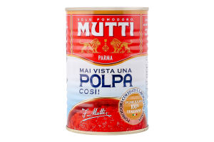 Томаты тонко нарезанные пастеризованные Polpa Mutti ж/б 400г