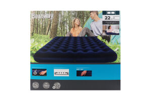 Матрас надувной флоковый 203х185х22см №67004N Bestway 1шт