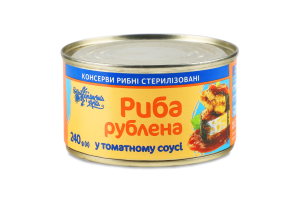 Конс Риба рублена Українська Зірка 240 г з/б т/с