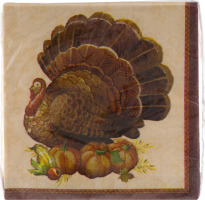 Smart Living Autumn Thanksgiving Elegance Napkins Large 12 7/8 in x 12 3/4 in - 16 CT
