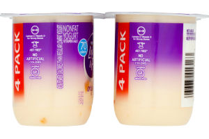 Dannon Light & Fit Nonfat Yogurt Peach - 4 CT
