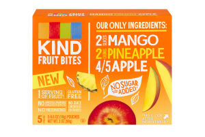 KIND Fruit Bites Mango, Pineapple and Apple - 5 CT