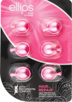 Вітаміни д/волосся Відновлення з про-кератиновим комплексом 6*1мл капсули Ellips