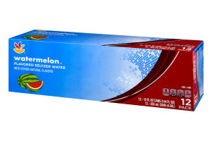 Ahold Flavored Seltzer Water Watermelon - 12 PK
