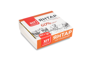 Сыр плавленый 60% Янтарь Хіт продукт к/у 160г