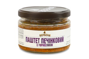 Паштет печінковий із чорносливом стерилізований Вербена с/б 200г