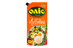 Майонез 50% Замечательный Оліс д/п 560г