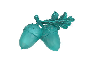 Підвіска новорічна Жолуді смарагдова 10*7см КМ