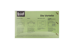 Каструля 4,2л нержавіюча сталь з кришкою 22см 26-242-049 Крауфф