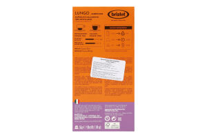 Кава Lungo Americano мелена смажена 10*5,5г в капсулах Bristot