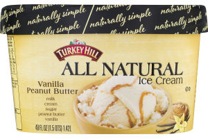 Turkey Hill All Natural Ice Cream Vanilla Peanut Butter