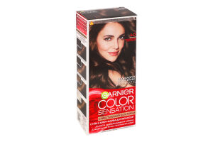Крем-краска для волос Color Sensation Каштановый перламутр №4.0 Garnier