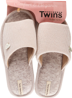 Капці відкриті домашні жіночі Twins №7217 40 сірий