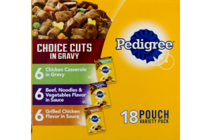 Pedigree Choice Cuts in Gravy Dog Food Variety Pack - 18 PK
