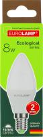 Лампа світлодіодна 8W E14 3000К Ecological Eurolamp 1шт