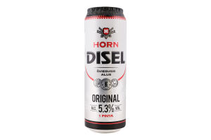 Пиво 0.568л 5.3% светлое фильтрованное пастеризованное Original Horn Disel ж/б