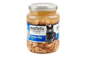 Корм д/котів шматочки філе курки в желе 360г твіст/б Басттет"о