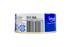 Икра трески с копченым лососем пастеризованная Pate Veladis с/б 100г