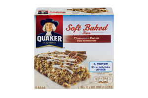 Quaker Soft Baked Bars Cinnamon Pecan - 5 CT
