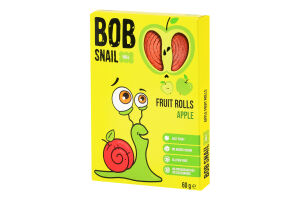 Конфеты фруктовые натуральные Яблоко Roll Bob Snail к/у 60г