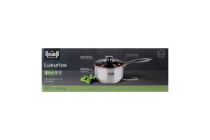 Ковш со стеклянной крышкой d14см 1.2л №26-238-068 Krauff 1шт