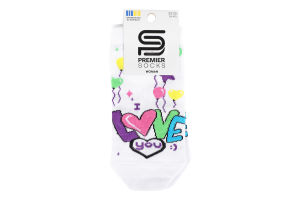 Шкарпетки жін Premier socks LoveYou з кульк р23-25