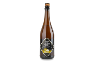 Сидр 700мл 5% полусладкий газированный купажный обыкновенный Яблочный Cidre Royal бут