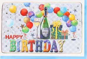 Листівка Happy.com POP-UP 3D Happy Birthday конвер