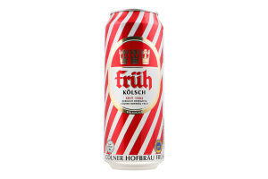 Пиво 0.5л 4.8% світле Kolsch Fruh з/б